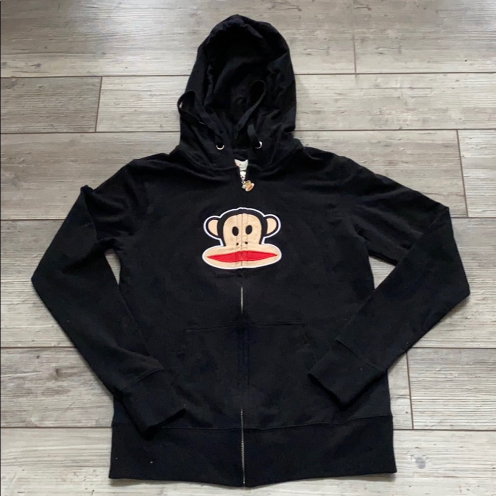 Paul Frank zip up hooded sweat jacket size small